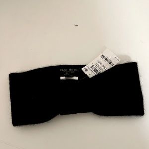 Charter Club Black Cashmere Headband New With Tags